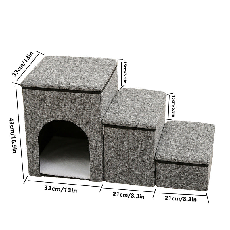 Multi-Functional Foldable Pet Stairs for All Seasons
