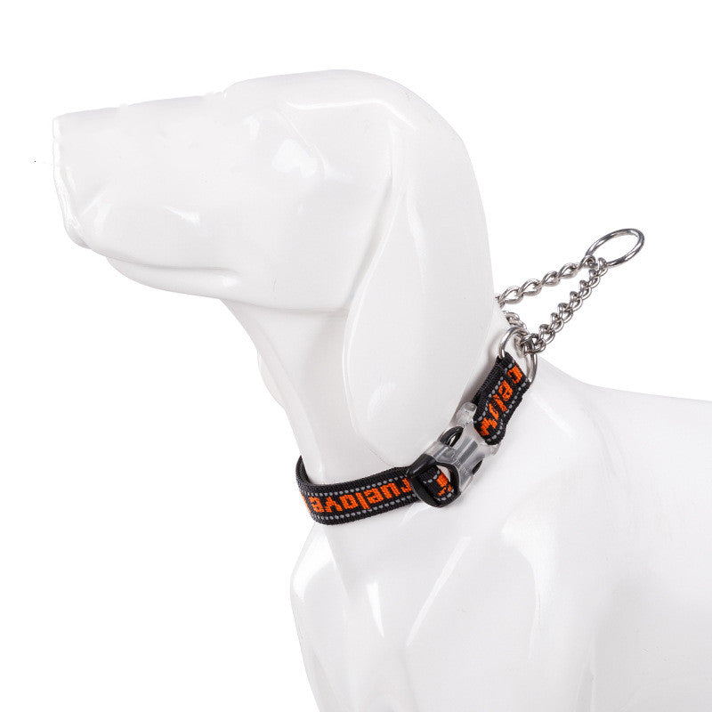 Pet P Chain Collar Explosion-Proof Reflective Large, Medium And Small Dogs Pet Supplies