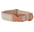 Leaf Lace Bow Dog Collar