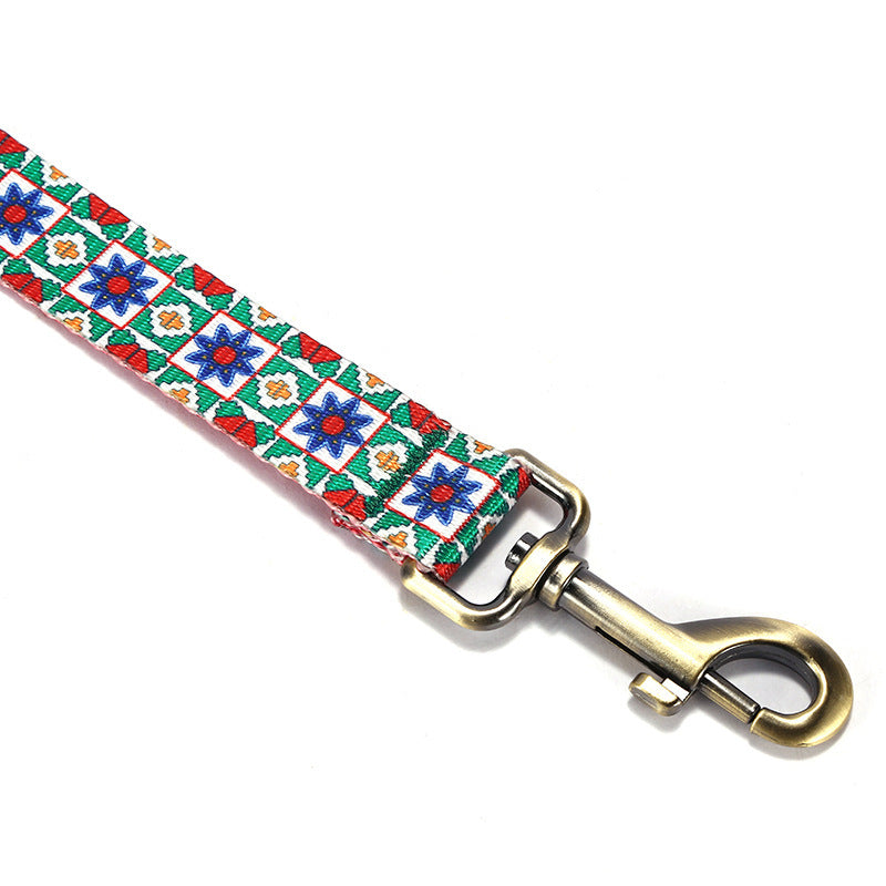 Kaleidoscope Imitation Nylon Pet Leash