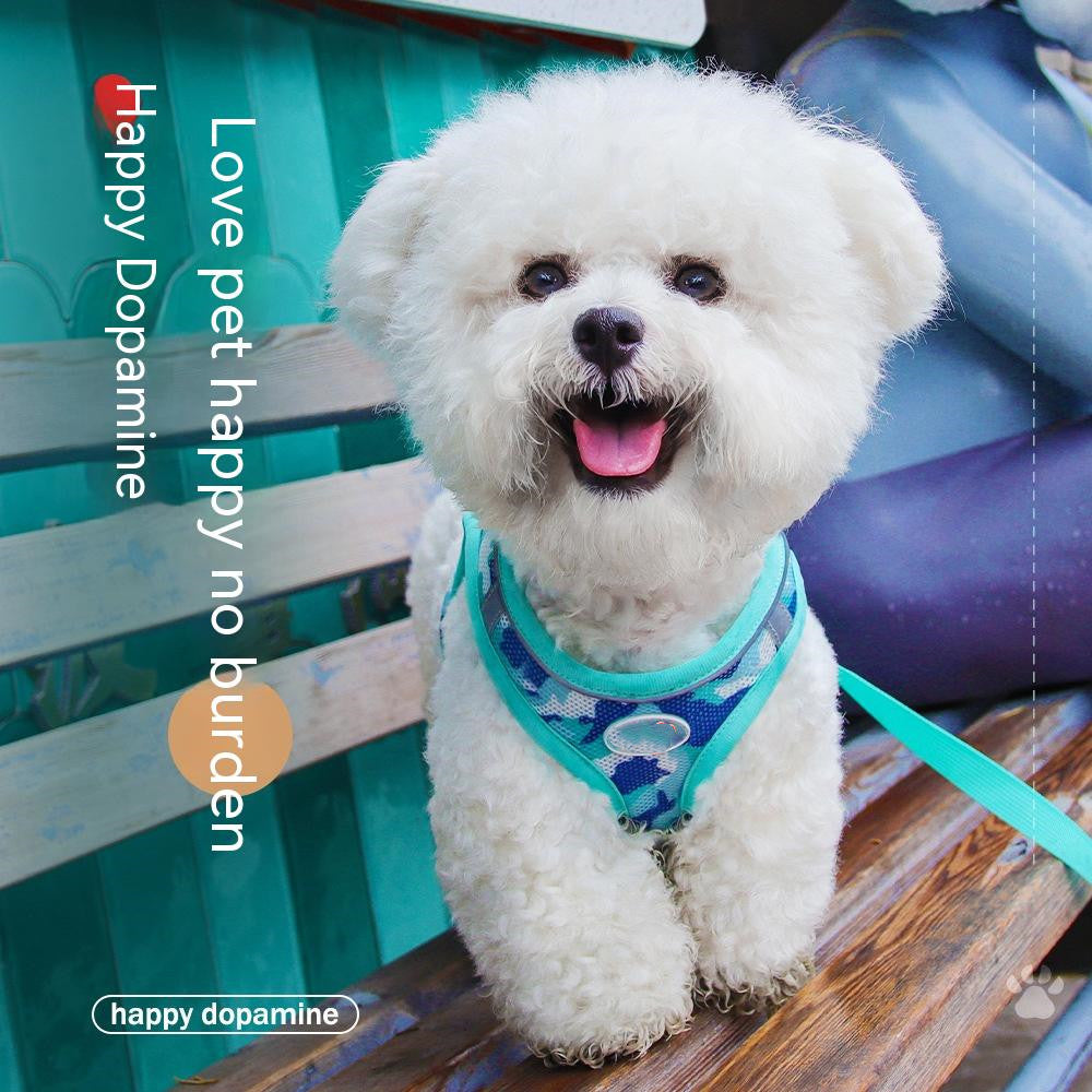 Reflective Breathable Dog Harness Set