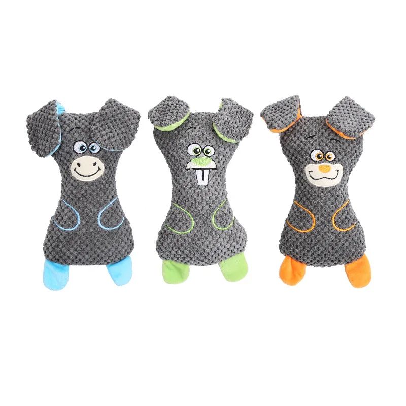 Plush Squeak Dog Toy With Animal Shapes
