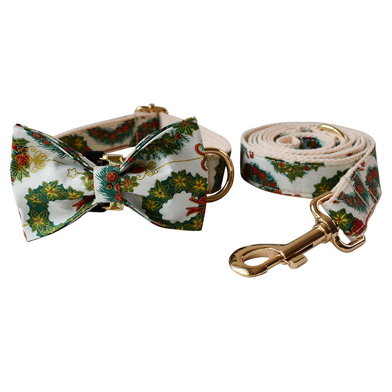 Cotton Butterfly Knot Dog Collar