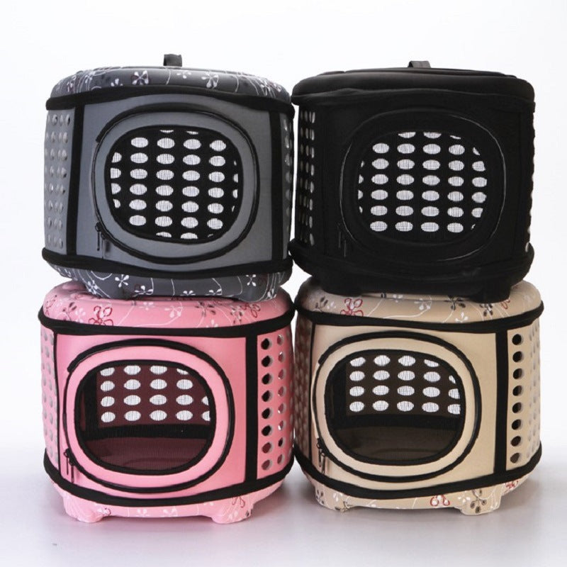 Eva Pet Bag Portable Collapsible Dog Out Bag Manufacturer Wholesale Fashion Breathable Pet Dog Backpack