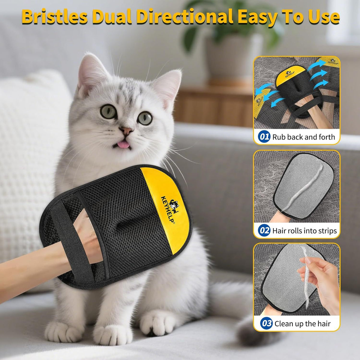 Pet Portable Household Five-Finger Static Hair Removal Glove