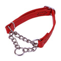 Semi-Controlled P Chain Collar Cowhide Small Dog Puppy Bandana