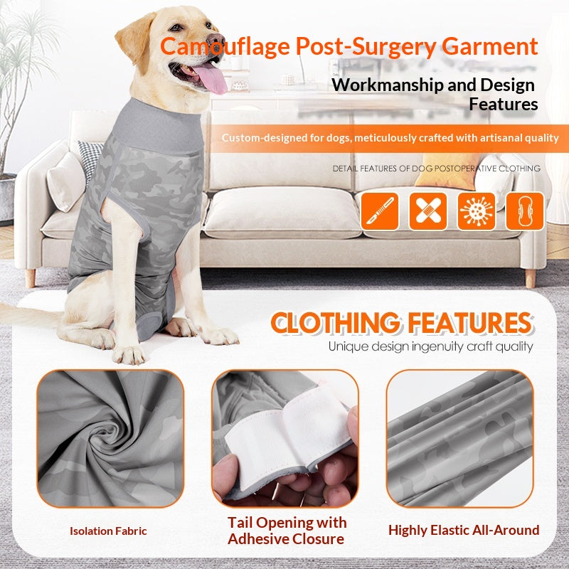 Summer Thin Camouflage Dog Jumpsuit