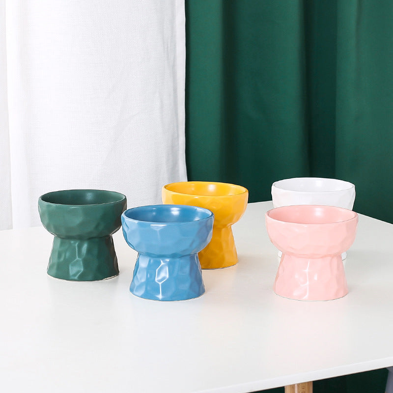 Pet Ceramic High Bowl