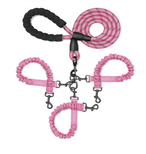 Explosion-Proof Double-Headed Pet Leash With Luminous