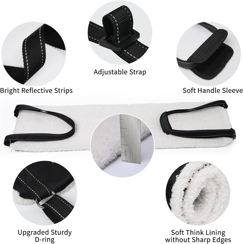 Portable Dog Sling For Hind Legs And Buttocks To Help Lift The Back For Canine Assisted Old Cruciate Ligament Rehabilitation