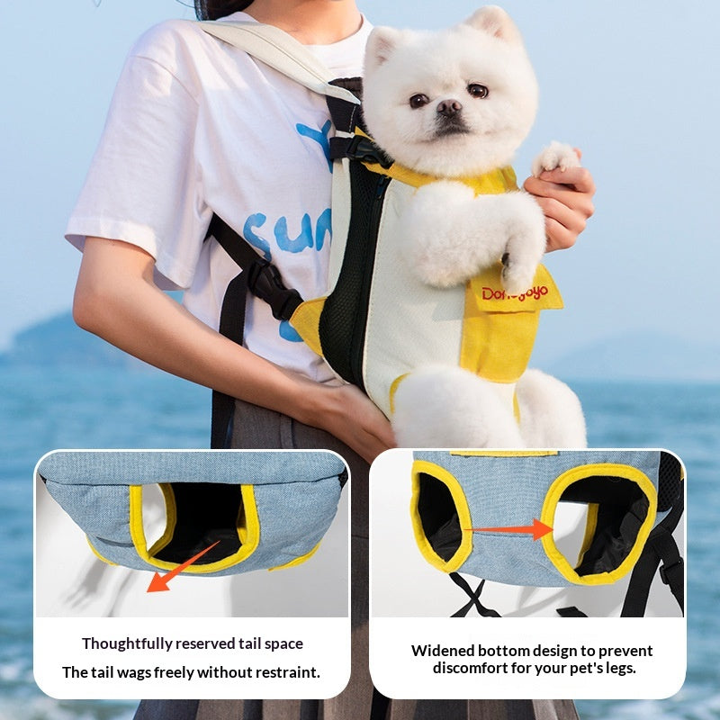 Portable Double-Shoulder Pet Backpack For Outings