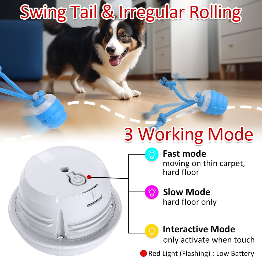 Electric Toy Ball Built-In Dog Leash Suitable For Small And Medium-Sized Dogs