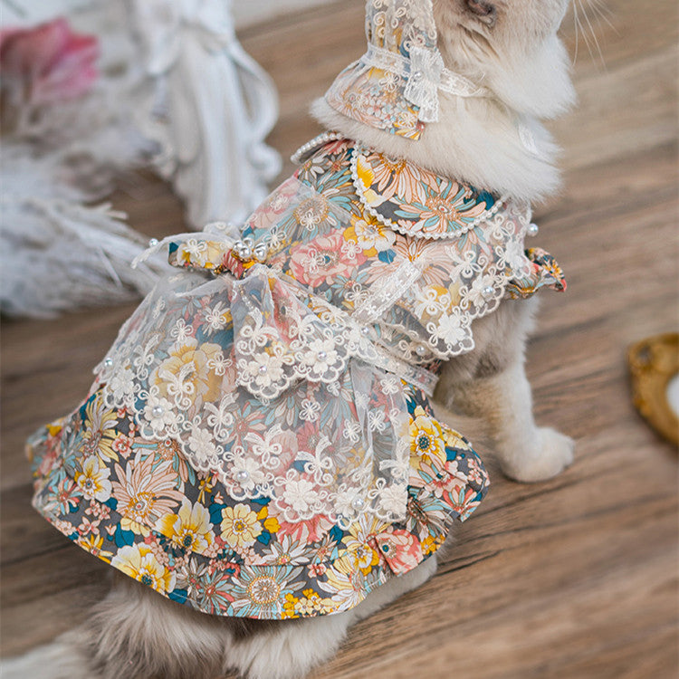 Anti Dropping Small And Medium-Sized Dog Dress