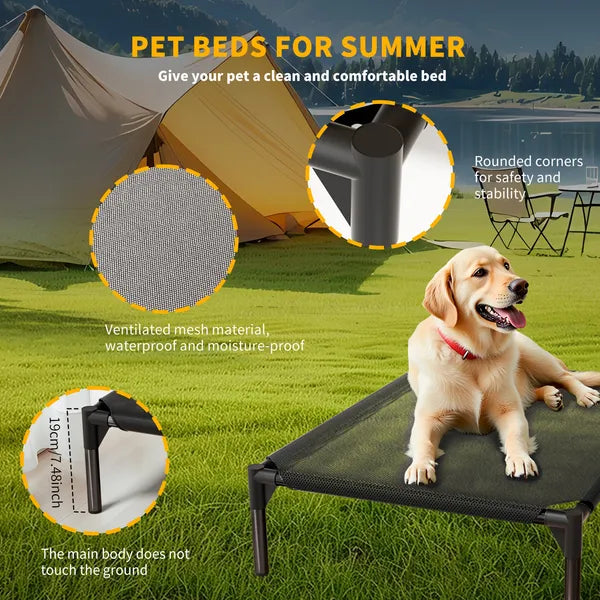 Elevated Breathable Mesh Pet Bed, Indoor&Outdoor Use, Sizes For Small To Xl Pets - 2026 Must-Buy