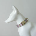 All-Season Mint-Glazed Plaid Pet Collar