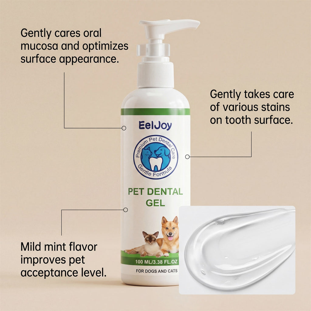 Eeljoy Pet Teeth Cleaning Gel Gentle Ingredients For Daily Care Of Pet Teeth, Refreshing And Clean, Convenient Gel