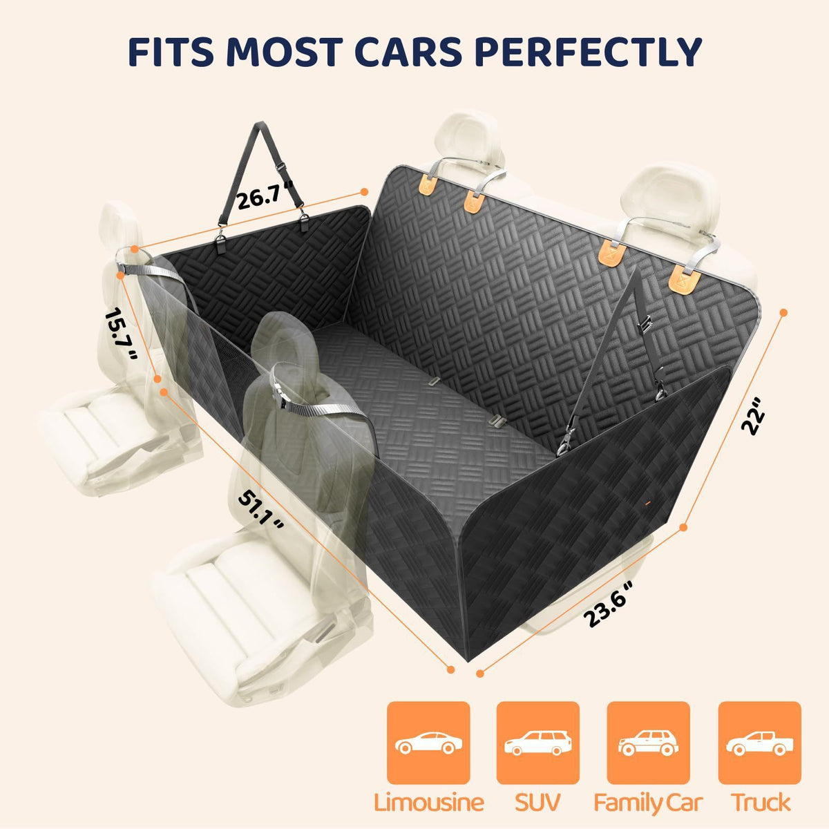 Car Pet Mat For Rear Seat
