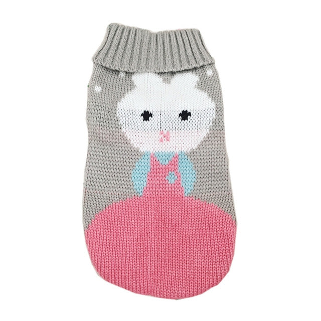 Christmas Knitted Turtleneck Pet Sweater