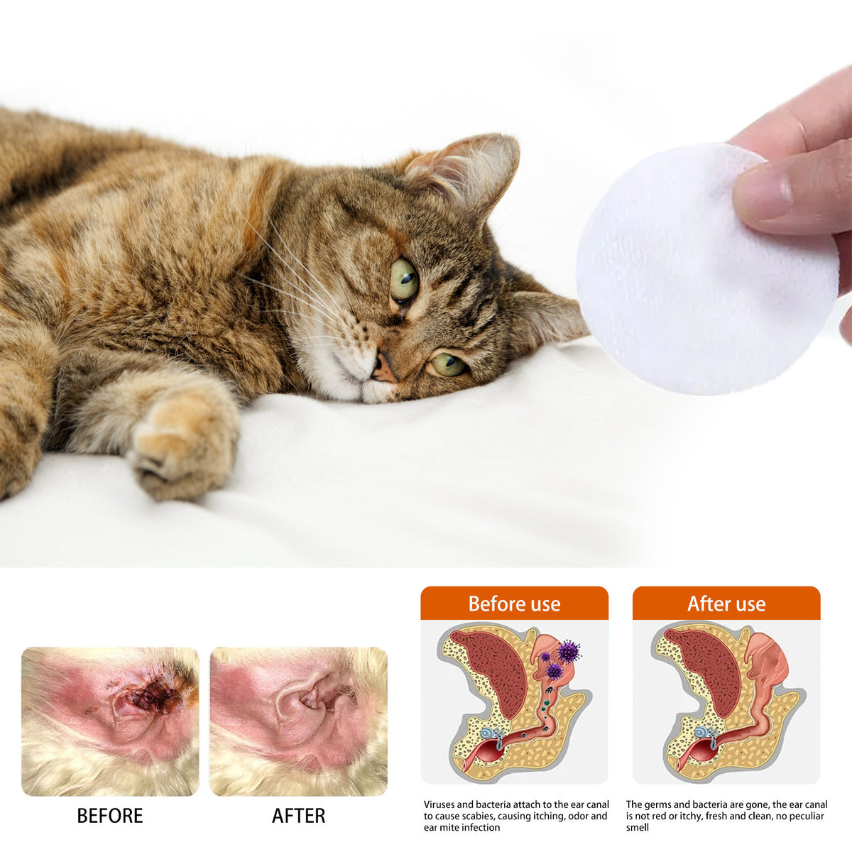 Gentle Pet Cleaning Wipes