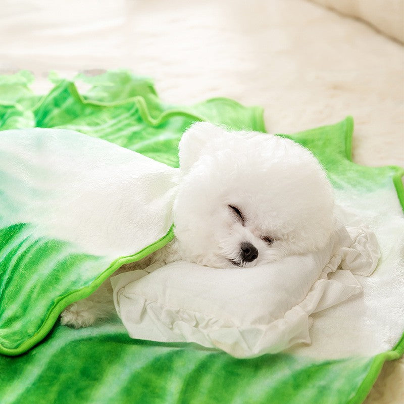 Warm Winter Flannel Dog Comforter