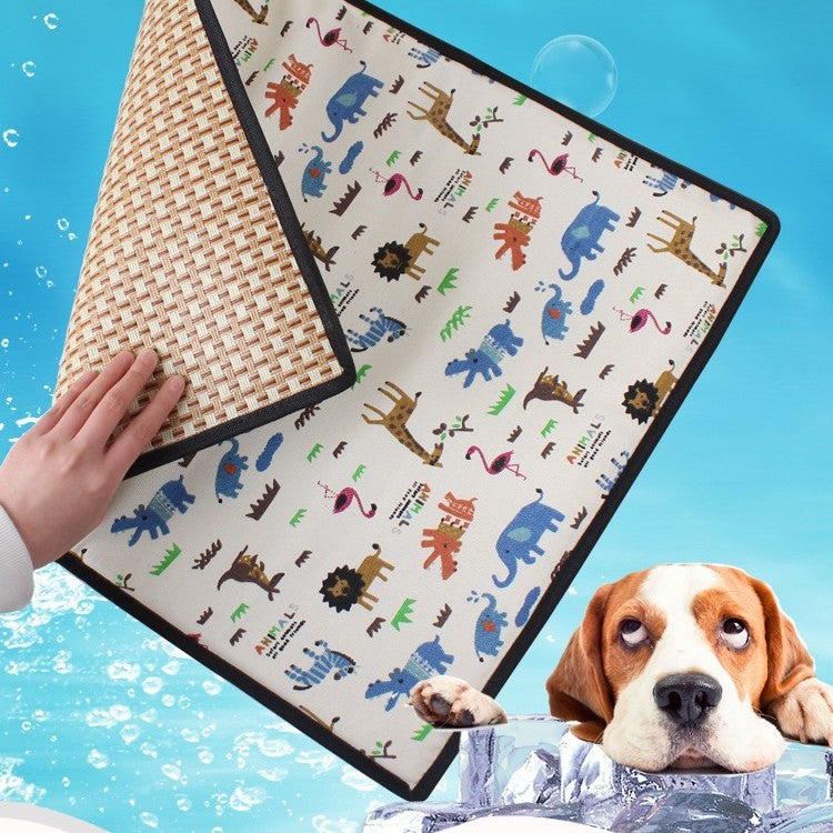 Teddy Dog Double-Sided Pet Mat