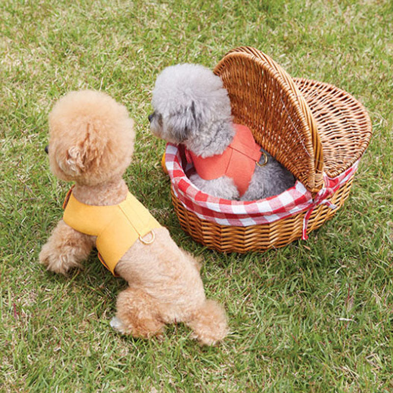 Ins Dog Leash Chest Strap Cotton Woven Pet Pull Rope