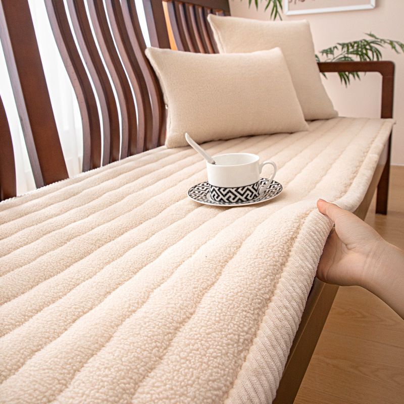 Thickened Non-Slip Plush Slipcover Cushion Pad