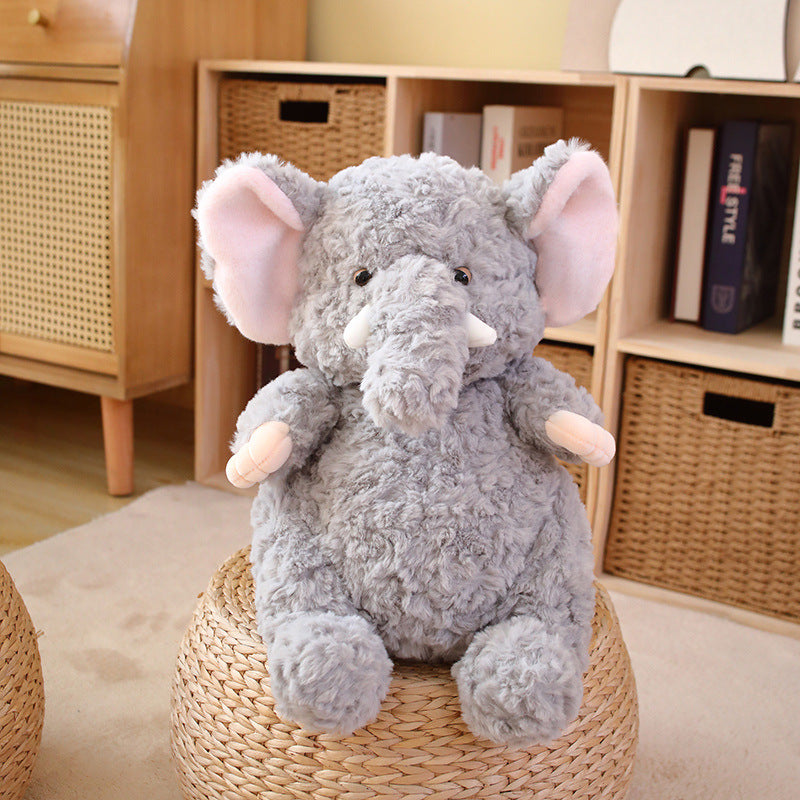 Lazy Series Small Gray Elephant Doll Pig Plush Toy