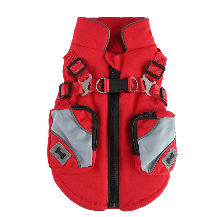 Dog Chest Back Zipper