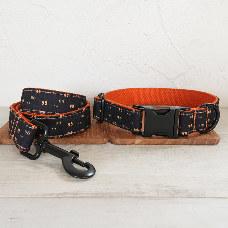 Cartoon Dog Collar And Leash Set