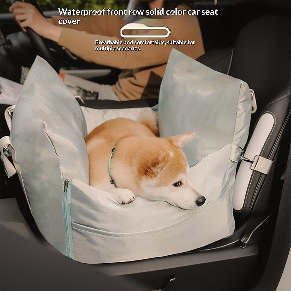 Light Green Portable Dog Bed Pet Car Kennel