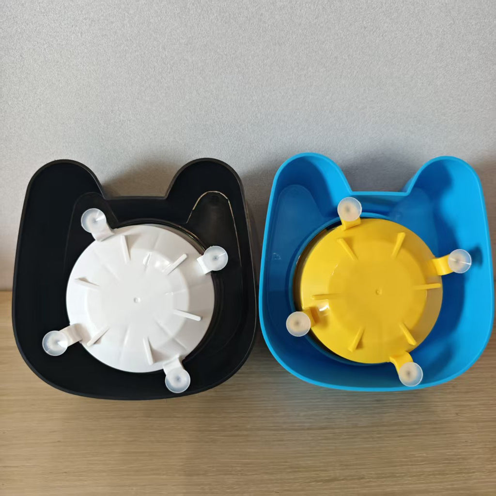 Liquid-Feeding Dog Anti-Slip Ball Bone-Shaped Slow-Feeding Pet Bowl