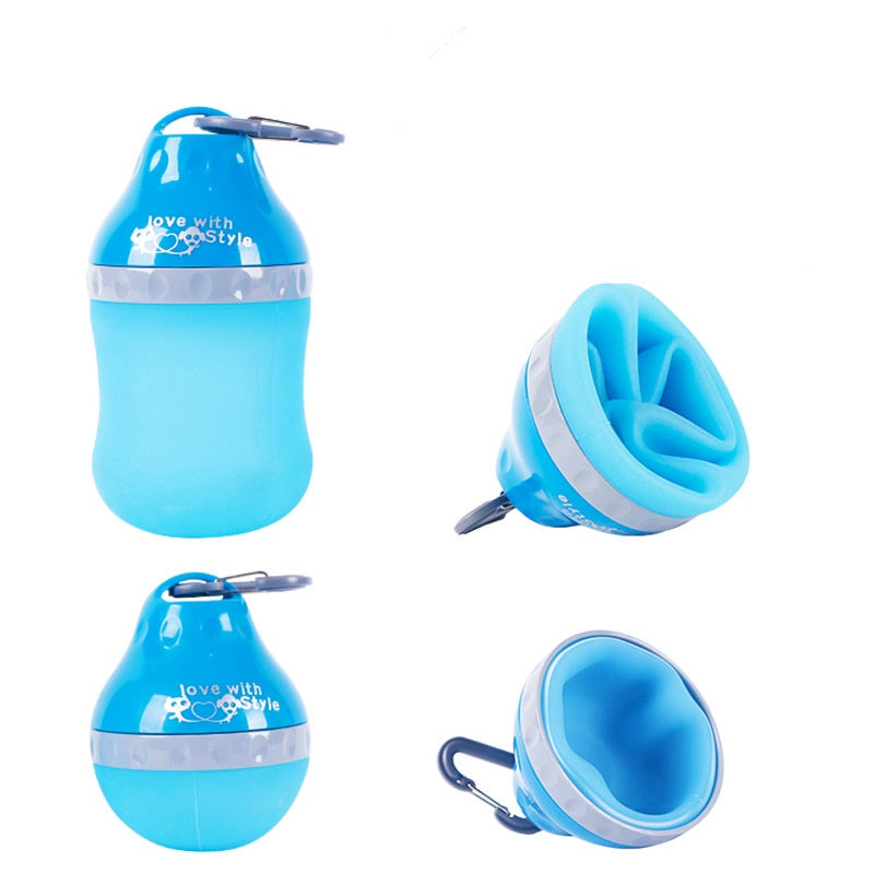 Portable Silicone Folding Pet Bottle