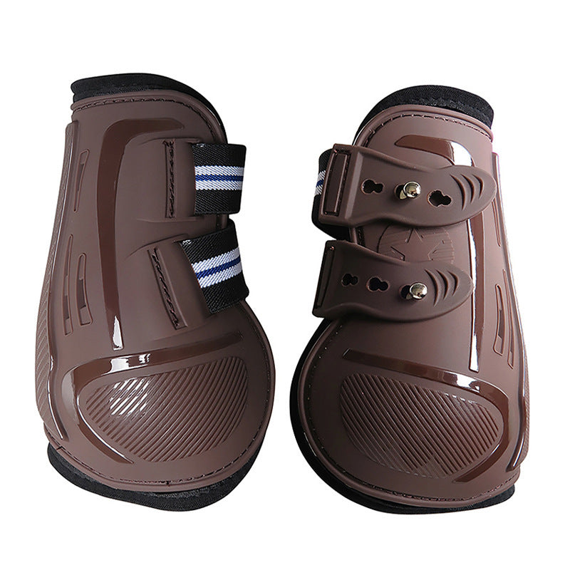 No 9 Color Barrier Horse Special Leg Guard Pu Hard Shell With Elastic Neoprene Air Hole