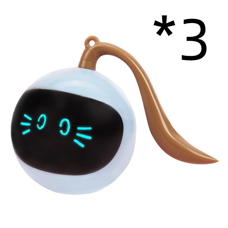 Interactive Colorful LED Rotating Pet Ball