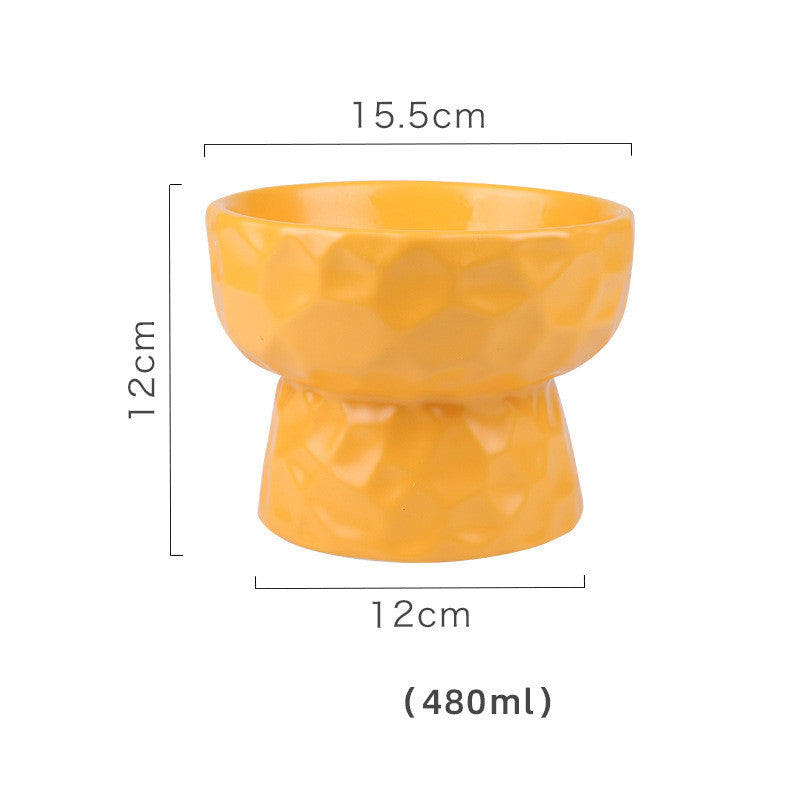 Pet Ceramic High Bowl
