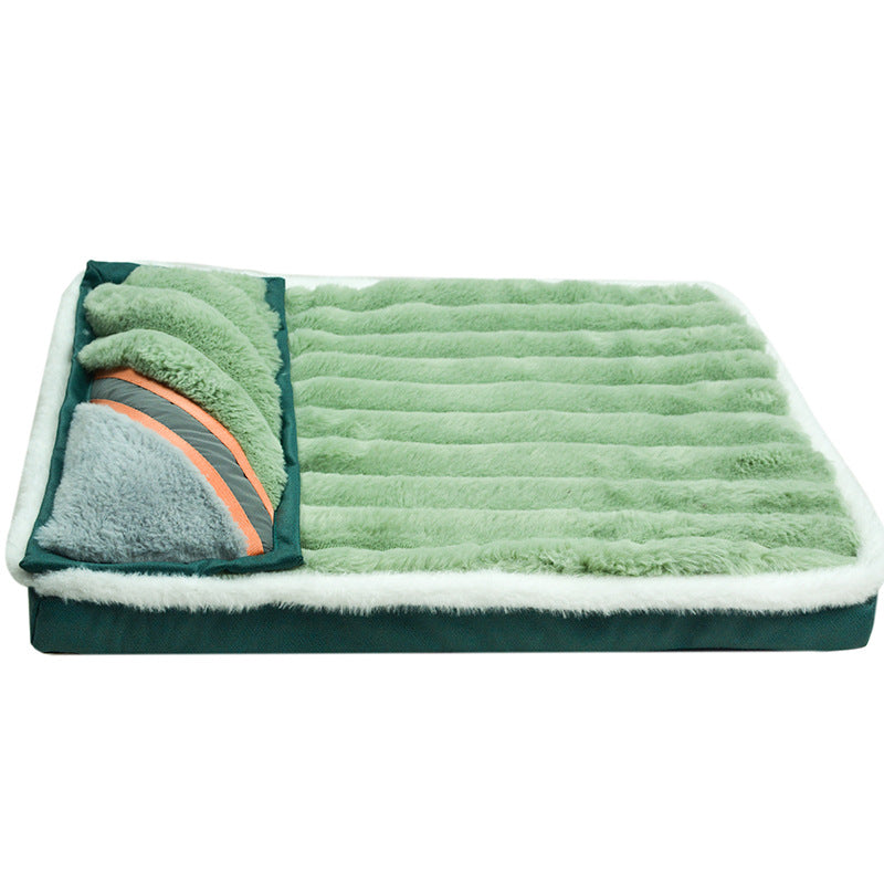 Dog Sleeping Mat Warm Pillow Anti-Tear Pet Floor Mat