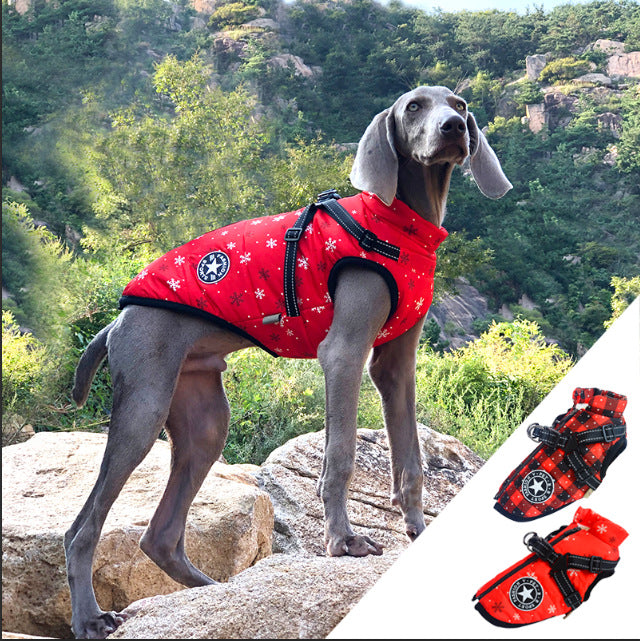 New Pet Reflective Cotton-Padded Coat