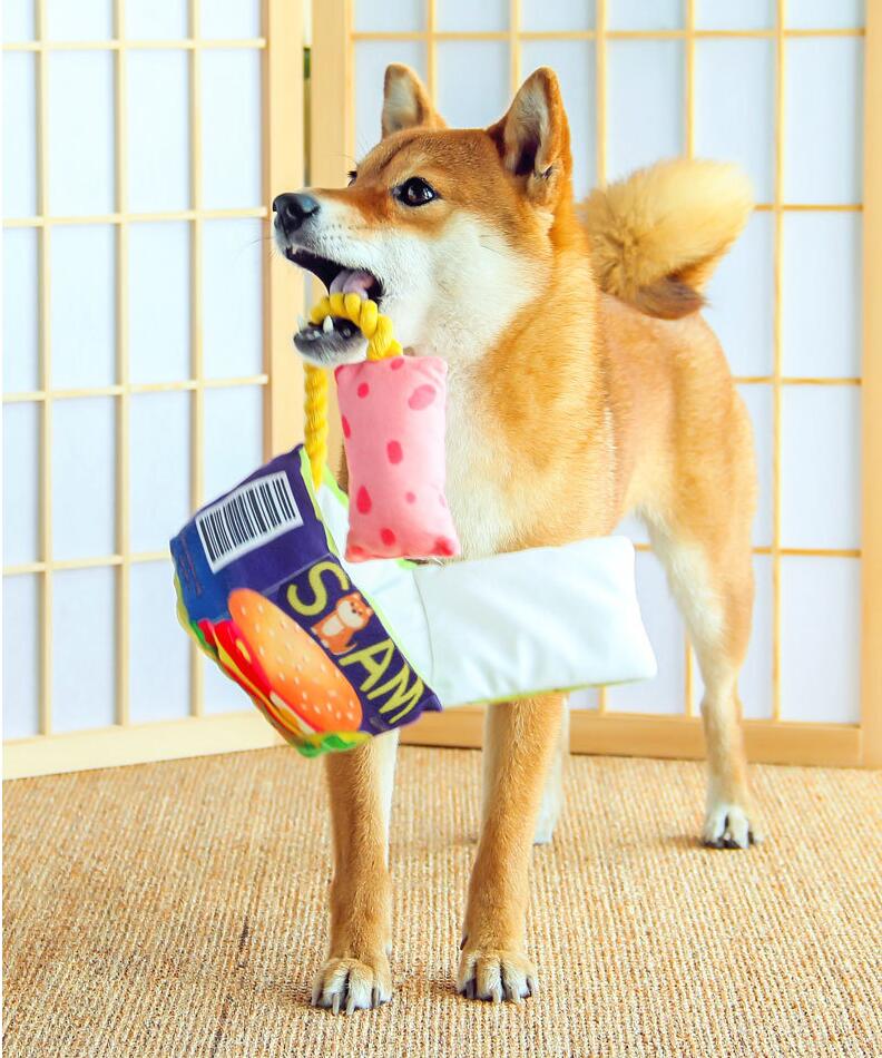 Luncheon Meat Bite Pet Toy Bite Resistant Puzzle Sounding And Anti-Boring Artifact
