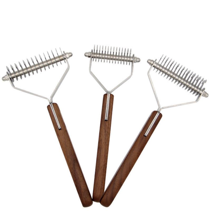 Wooden Dog Comb