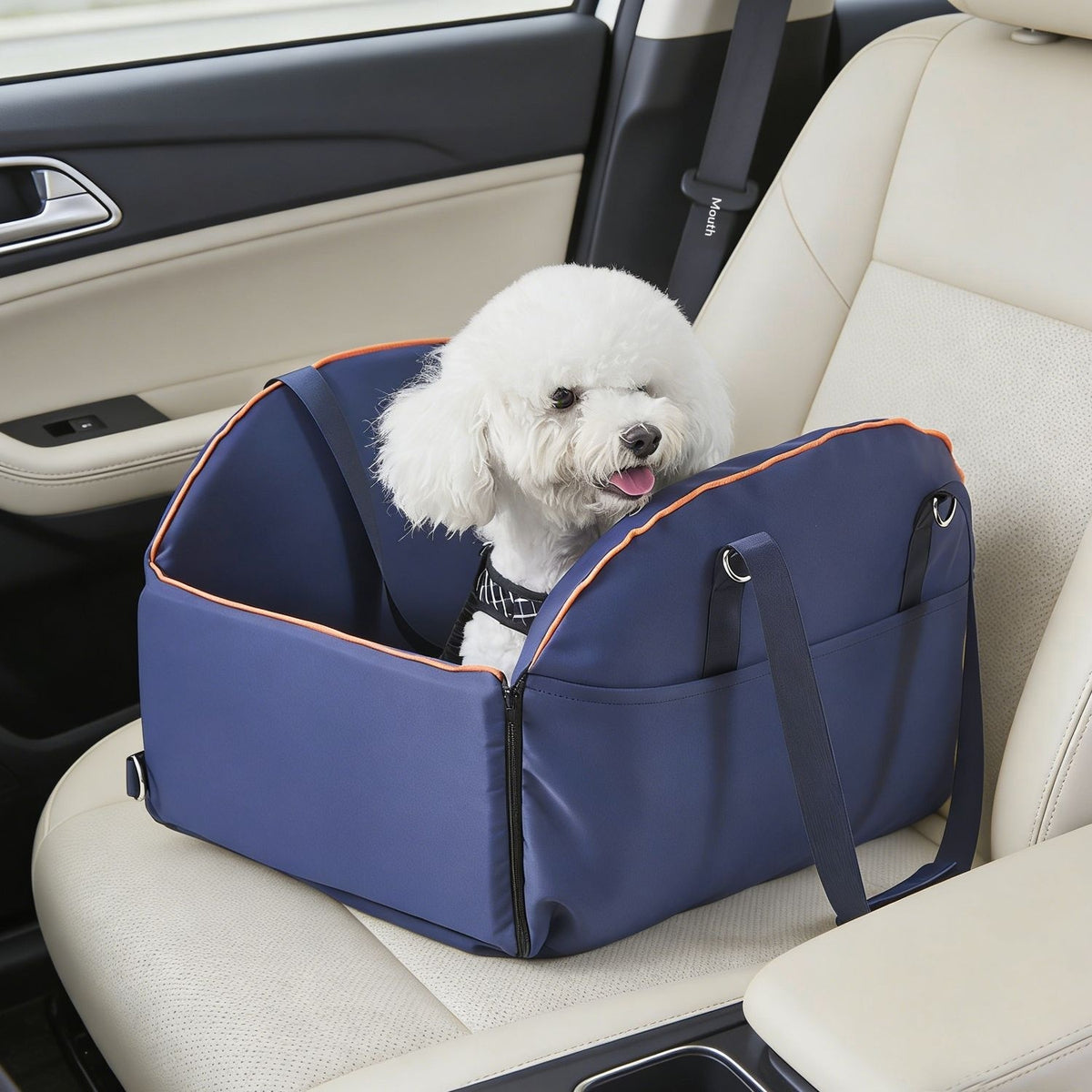Car Console Pet Carrier and Dog Travel Bag