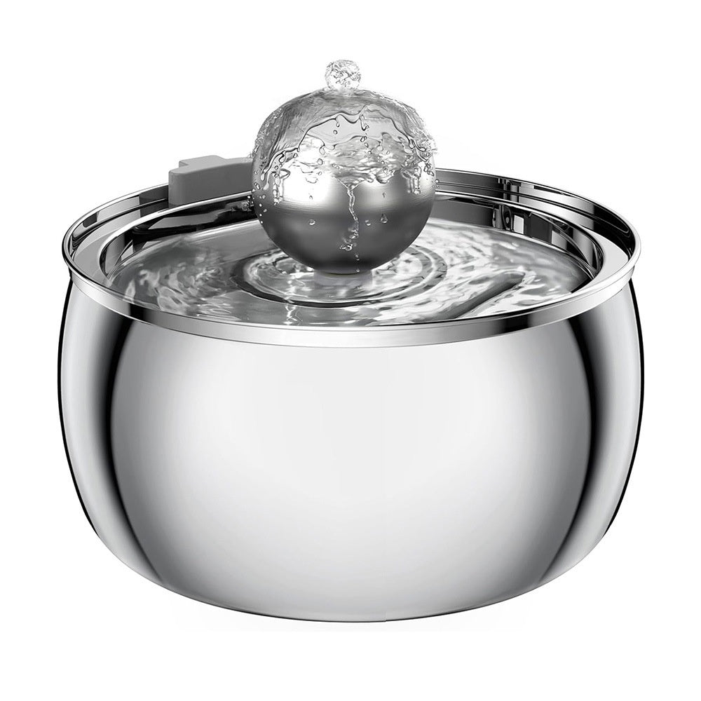 4L Water Drop Large Capacity Pet Stainless Steel Water Dispenser