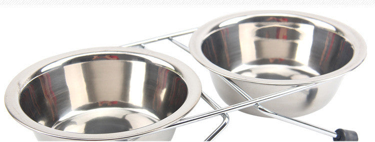 Stainless Steel Bowl For Pet Non Slip Band Bracket