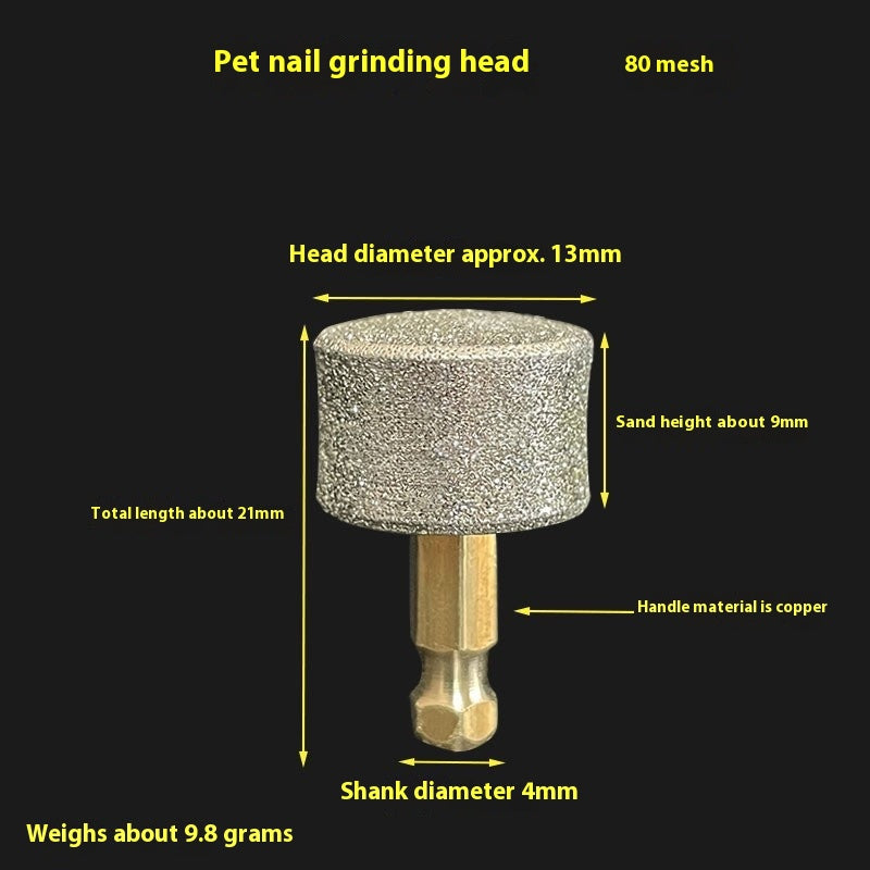 Diamond Pet Nail Grinding Head