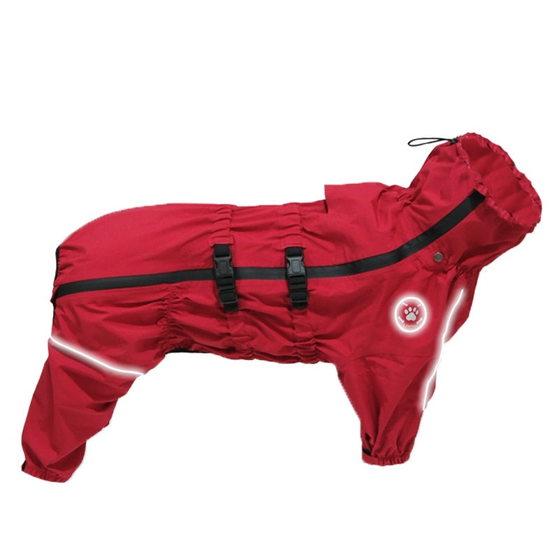 Waterproof Four-Legged Dog Raincoat Jacket