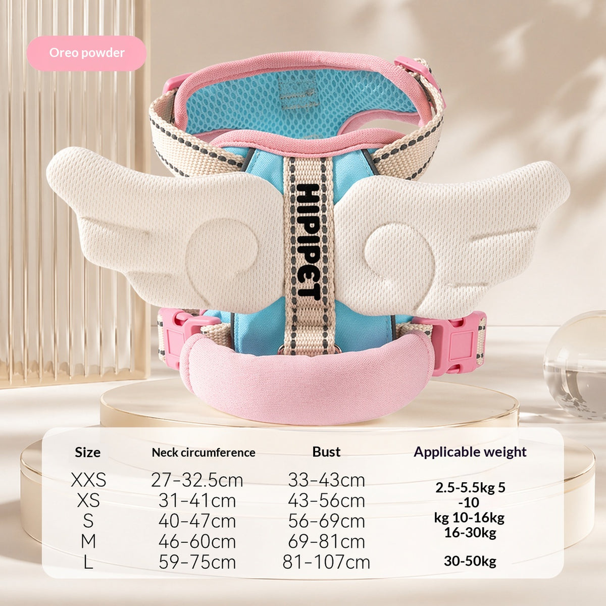 Angel Wings Vest-Style Dog Harness Leash