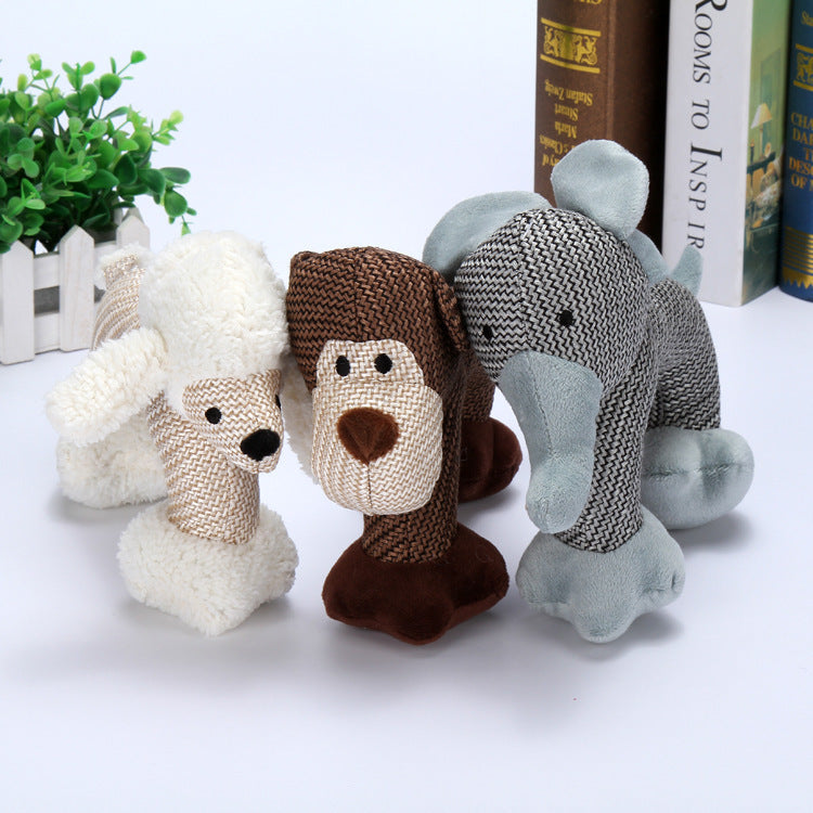 Wear-Resistant And Bite-Resistant Pet Sounding Plush Doll