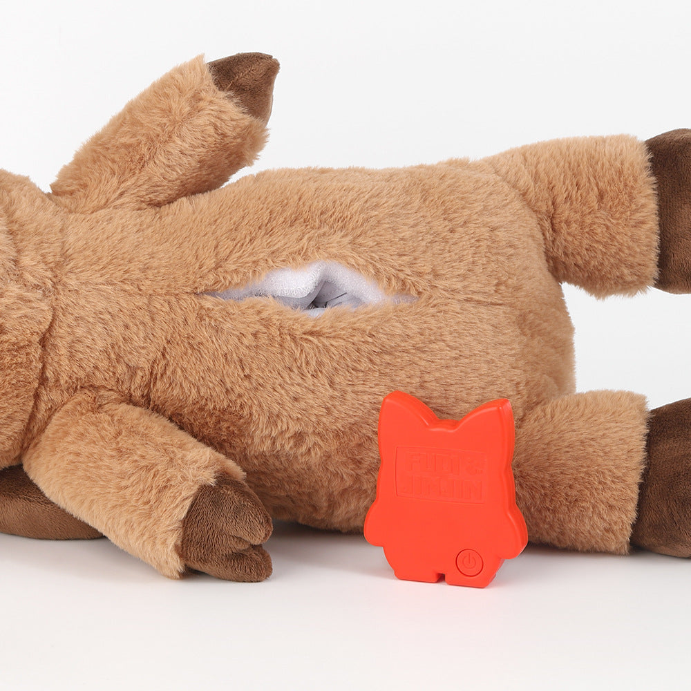 Plush Elk and Brown Bear Pet Toy