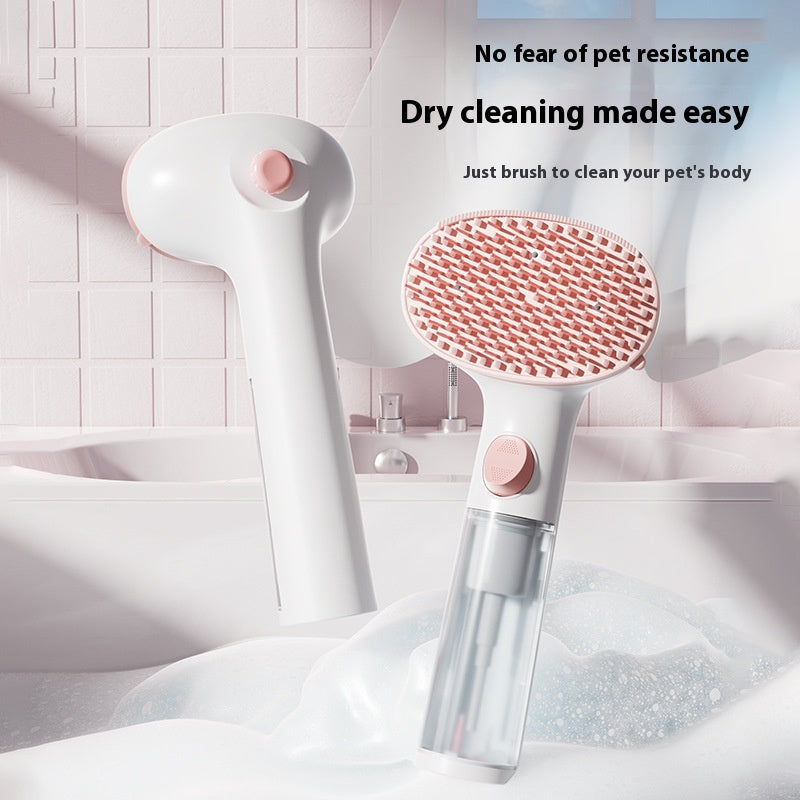 3 In 1 Adjustable Steam Pet Brush