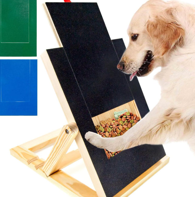 Adjustable Height Dog Scratcher Wooden Pull-Out Nail Scraper